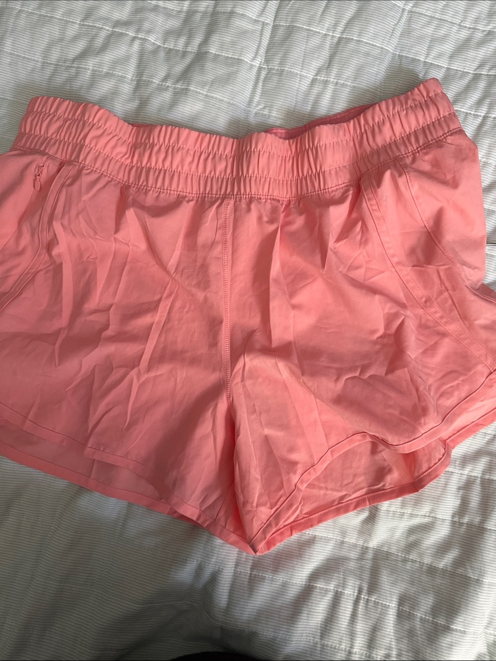 Avia Coral Pink Athletic Shorts with Pockets